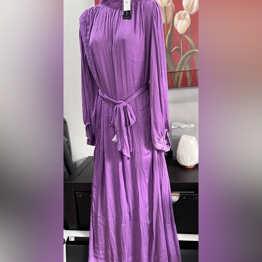 SLIT-BACK MAXI DRESS $70 - Picture 3 of 4